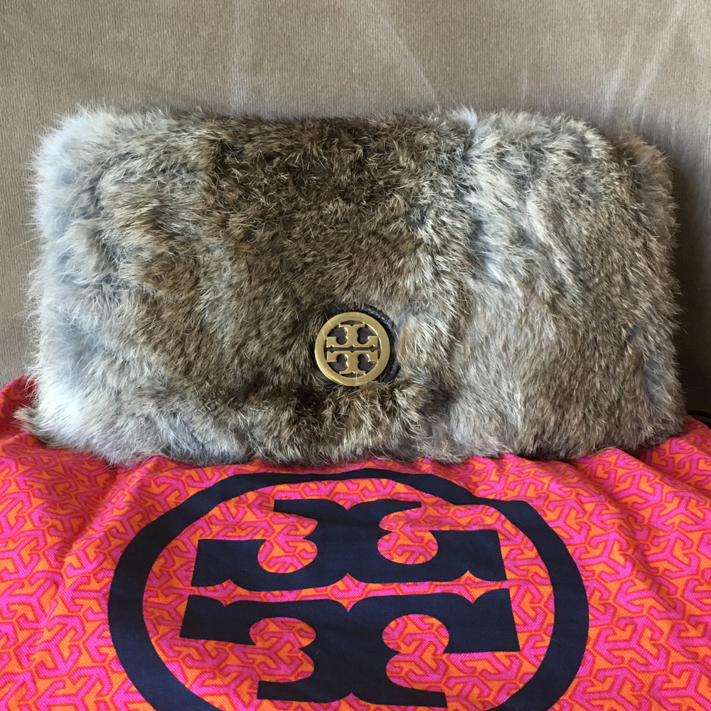 Tory Burch Rabbit Fur Handbag - Picture 4 of 5